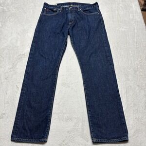 Polo Ralph Lauren Hampton Straight Jeans Men's 34x32 (Fits 36x32) Blue Dark Wash